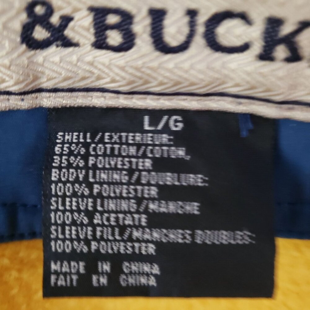 Cutter & Buck Mens L/G Blue Yellow Hooded Jacket - Picture 7 of 12